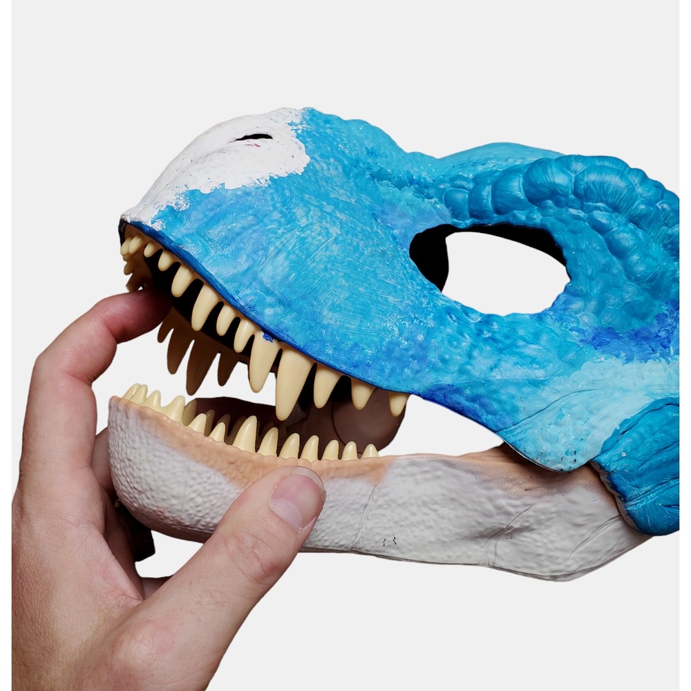 Jurassic‎ World Dominion Velociraptor Dinosaur Mask Mattel 2017 Moveable Jaw